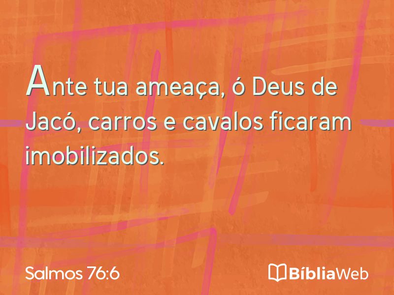 Salmos 76:6 em imagem para compartilhar