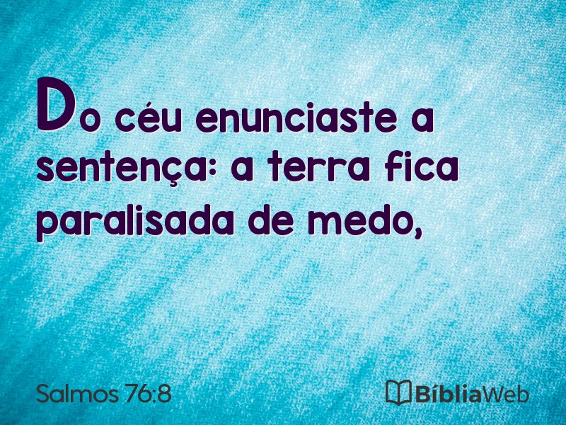 Salmos 76:8 em imagem para compartilhar