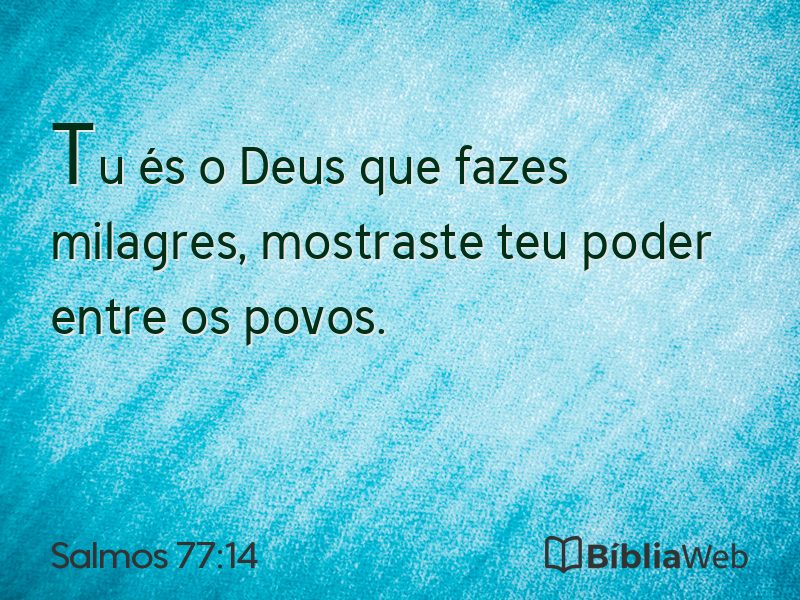 Salmos 77:14 em imagem para compartilhar