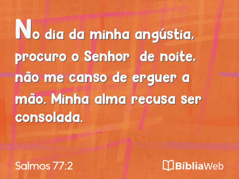 Salmos 77:2 em imagem para compartilhar