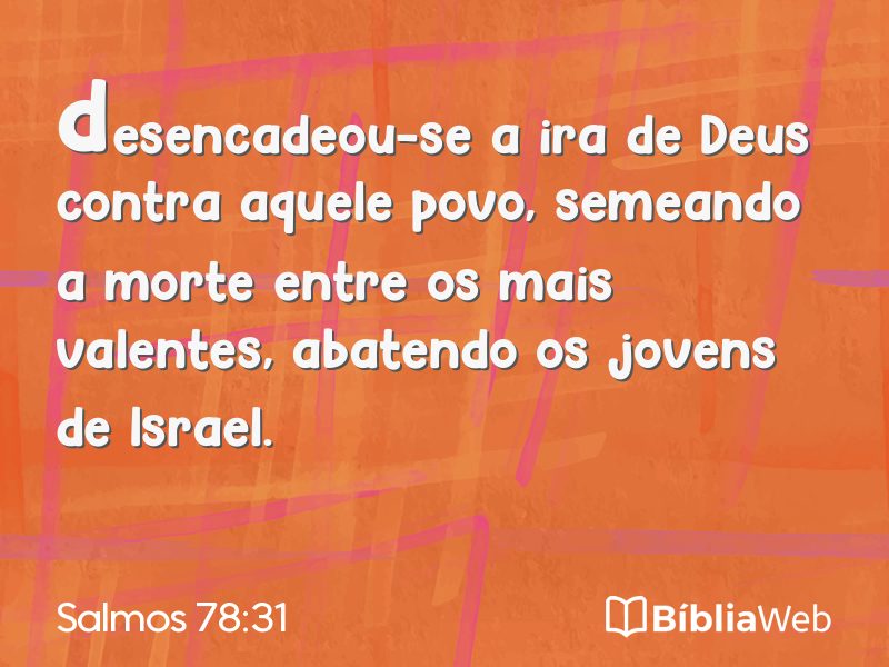 Salmos 78:31 em imagem para compartilhar