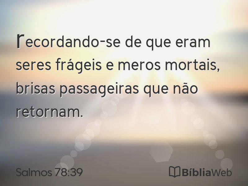 Salmos 78:39 em imagem para compartilhar