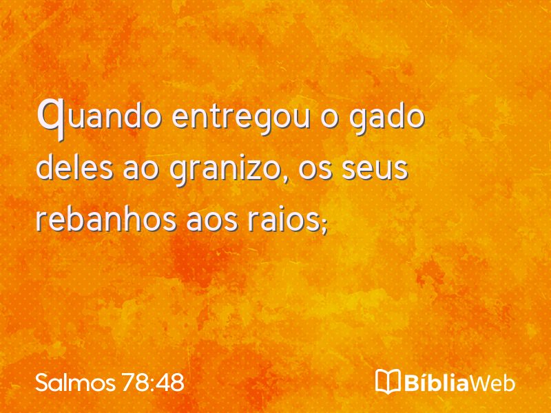 Salmos 78:48 em imagem para compartilhar