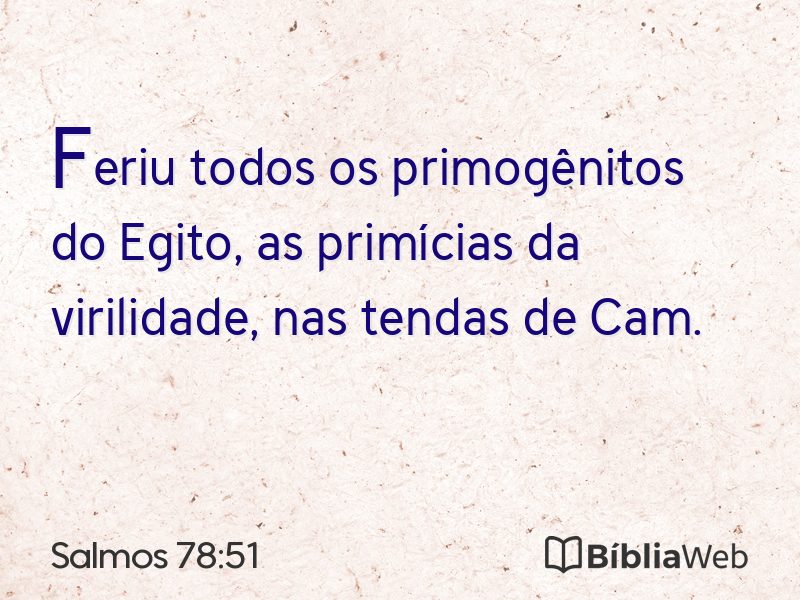 Salmos 78:51 em imagem para compartilhar