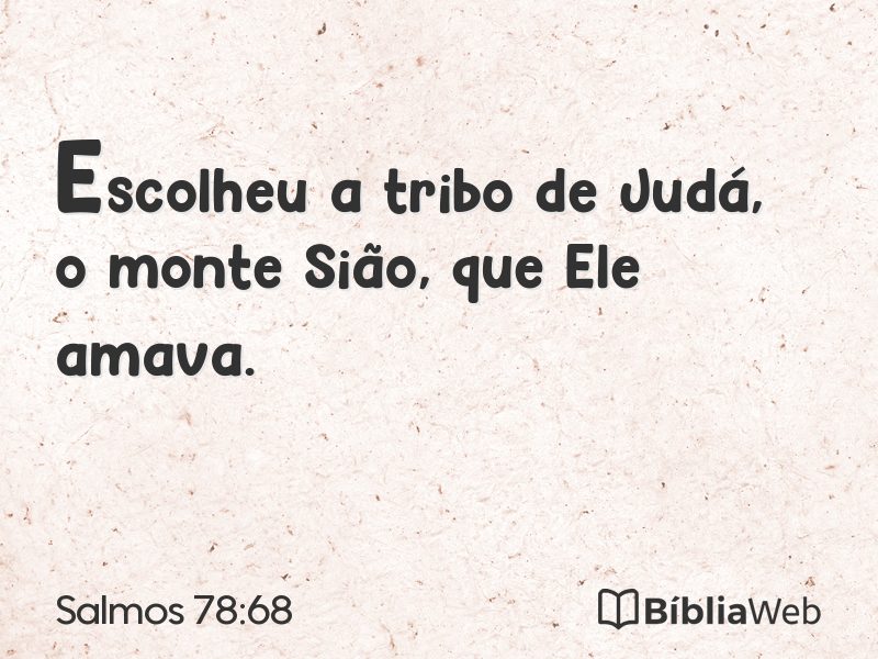 Salmos 78:68 em imagem para compartilhar