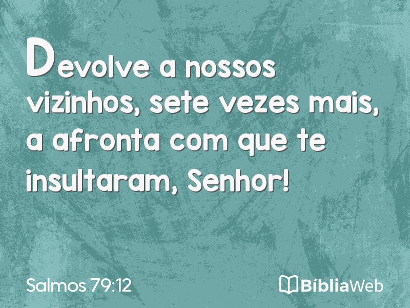 Salmos 79:12 em imagem para compartilhar