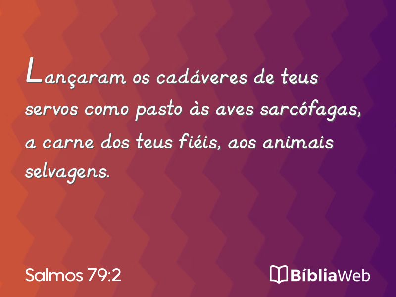 Salmos 79:2 em imagem para compartilhar