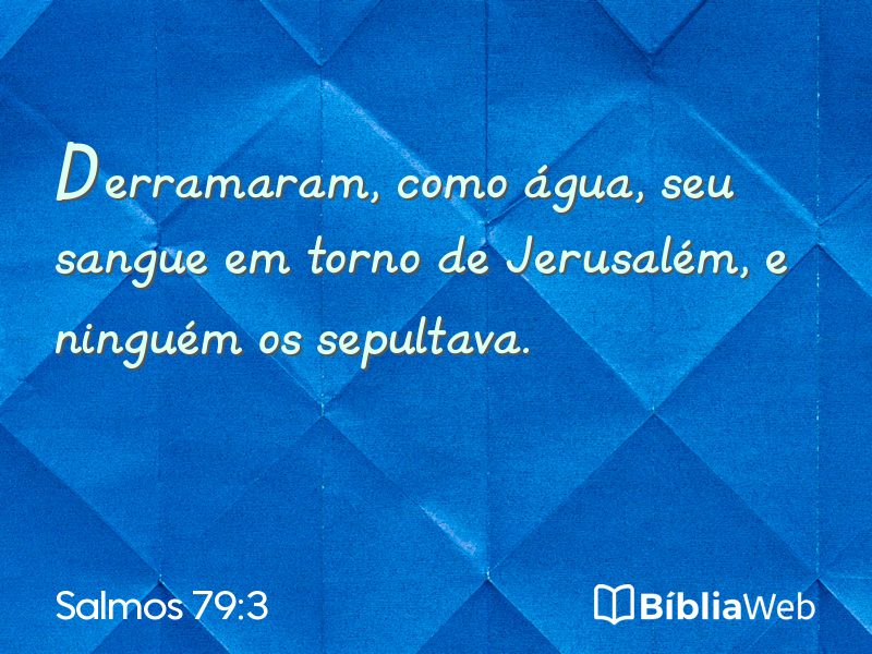 Salmos 79:3 em imagem para compartilhar