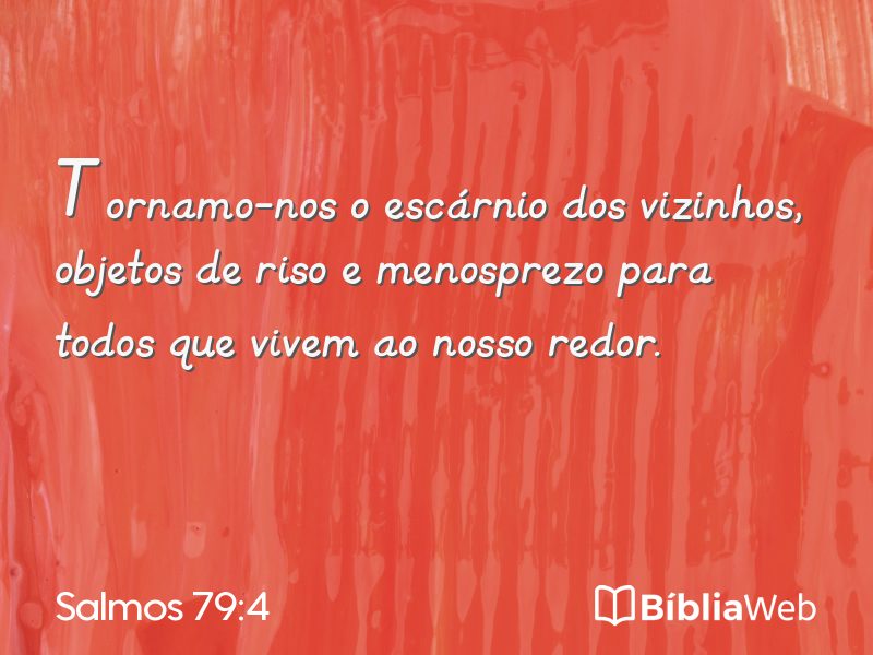 Salmos 79:4 em imagem para compartilhar