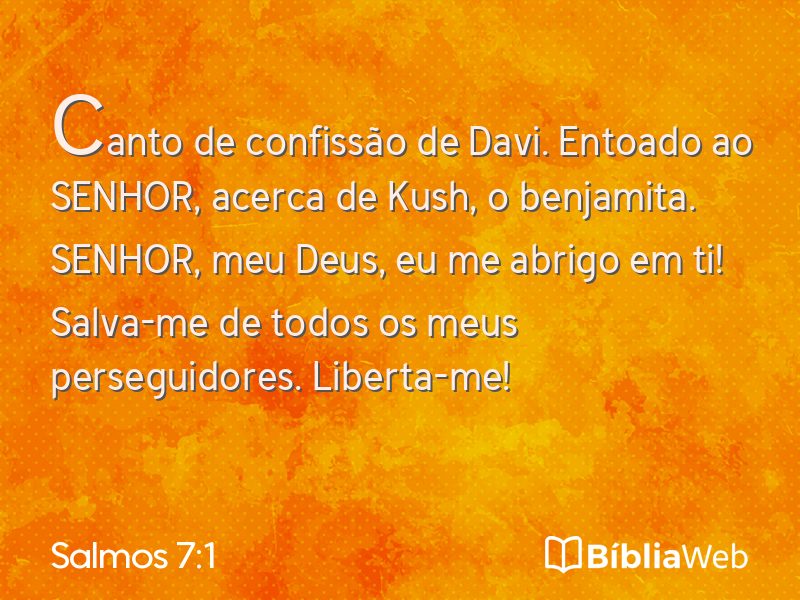 Salmos 7:1 em imagem para compartilhar