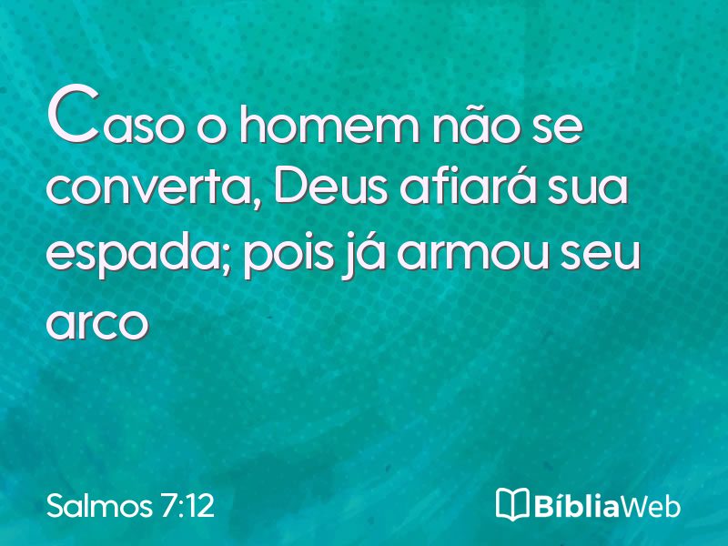 Salmos 7:12 em imagem para compartilhar