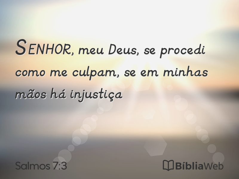 Salmos 7:3 em imagem para compartilhar