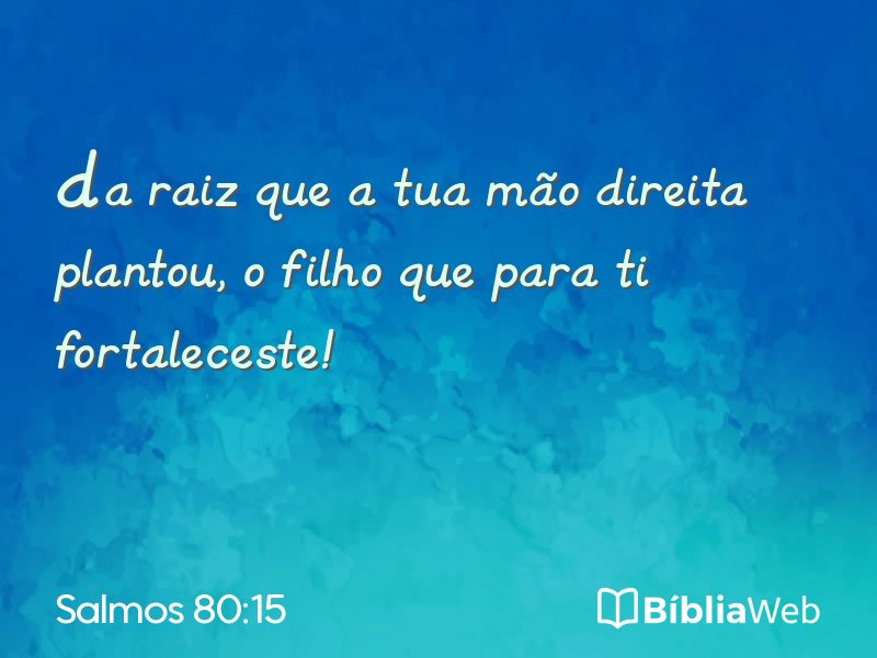 Salmos 80:15 em imagem para compartilhar