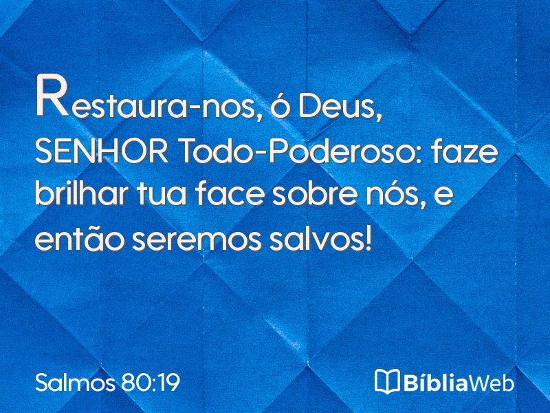 Salmos 80:19 em imagem para compartilhar