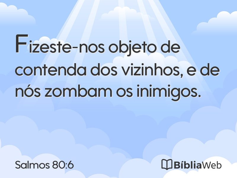 Salmos 80:6 em imagem para compartilhar