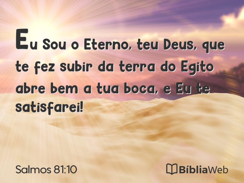 Salmos 81:10 em imagem para compartilhar