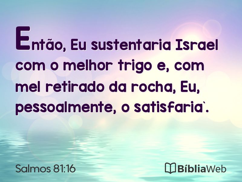 Salmos 81:16 em imagem para compartilhar