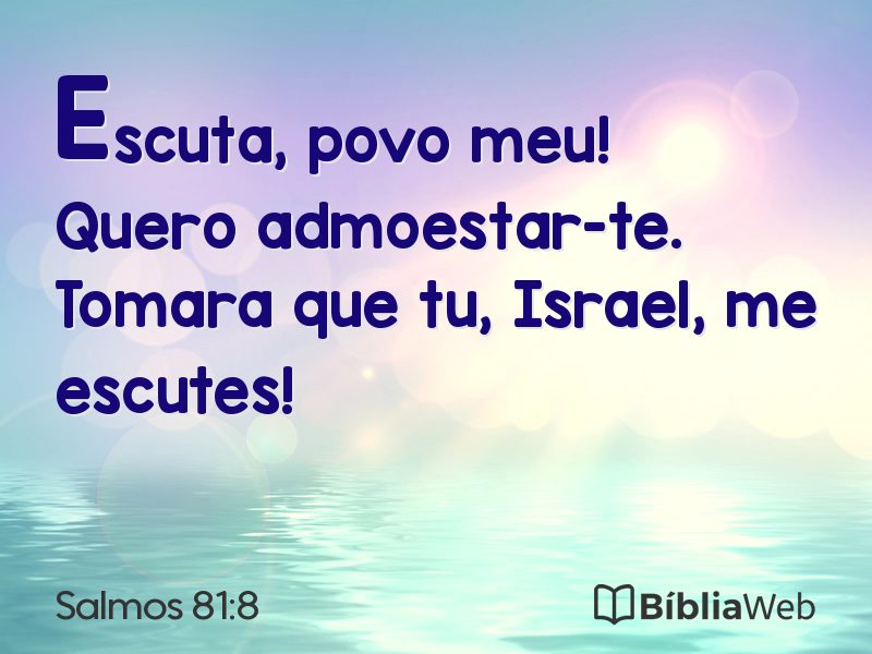 Salmos 81:8 em imagem para compartilhar