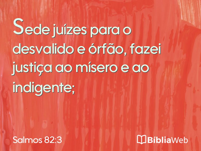 Salmos 82:3 em imagem para compartilhar