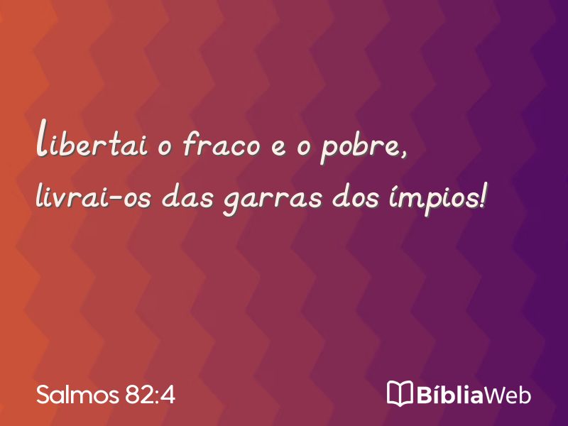 Salmos 82:4 em imagem para compartilhar