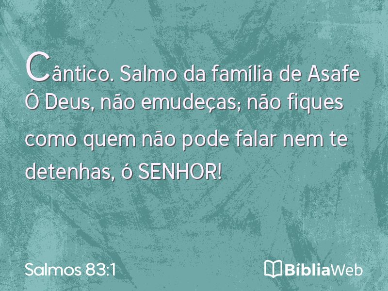 Salmos 83:1 em imagem para compartilhar