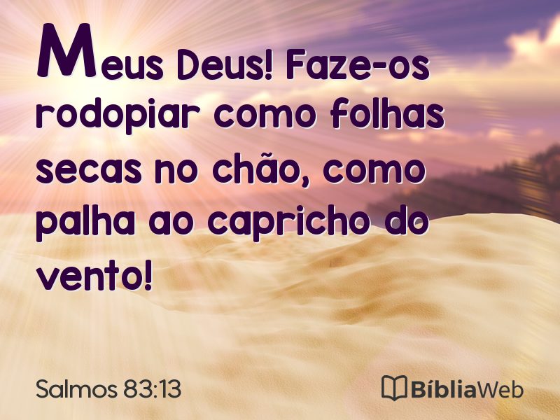 Salmos 83:13 em imagem para compartilhar