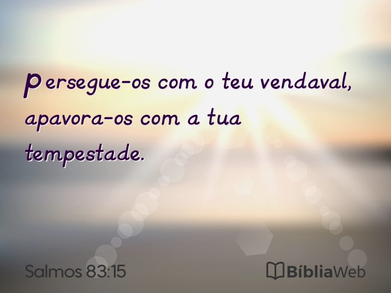 Salmos 83:15 em imagem para compartilhar