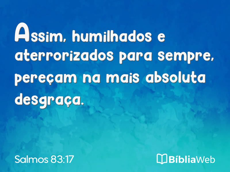 Salmos 83:17 em imagem para compartilhar