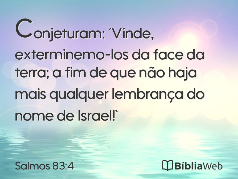 Salmos 83:4 em imagem para compartilhar