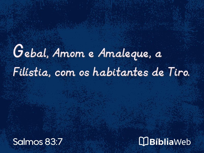 Salmos 83:7 em imagem para compartilhar
