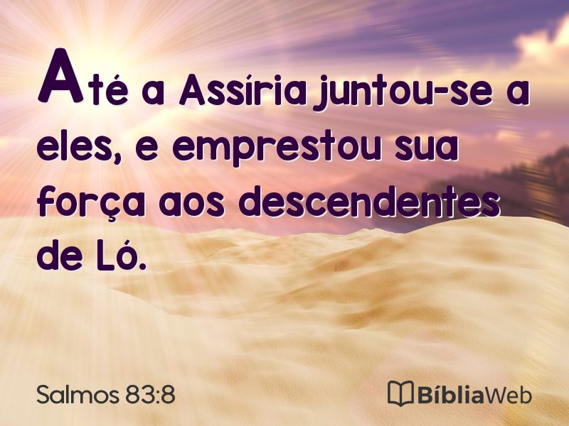 Salmos 83:8 em imagem para compartilhar