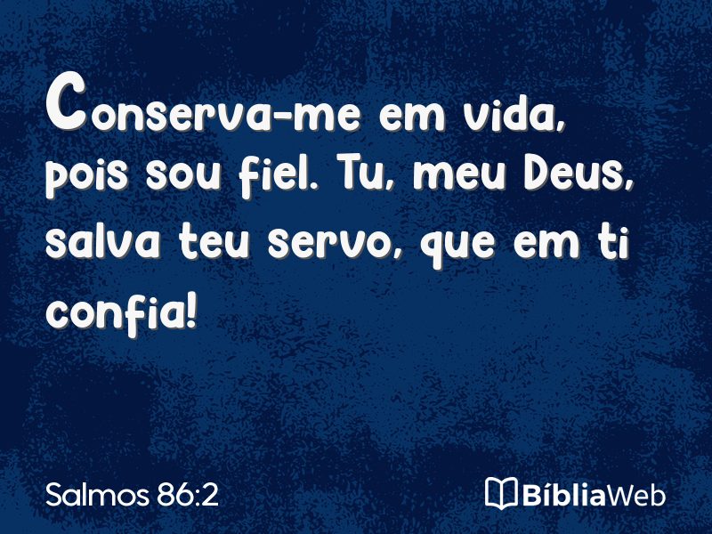 Salmos 86:2 em imagem para compartilhar