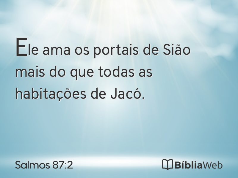 Salmos 87:2 em imagem para compartilhar