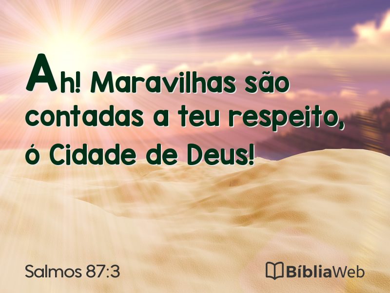 Salmos 87:3 em imagem para compartilhar
