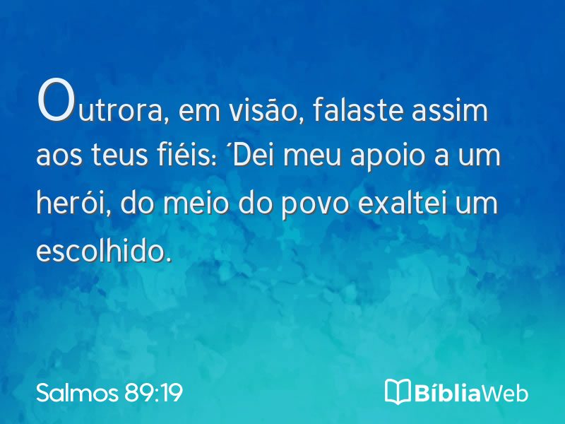 Salmos 89:19 em imagem para compartilhar