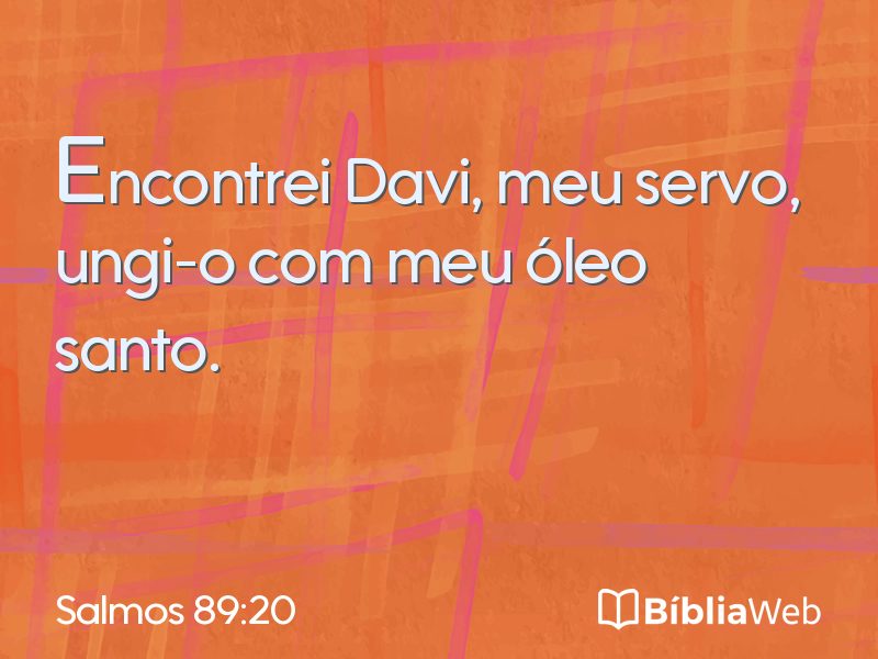 Salmos 89:20 em imagem para compartilhar