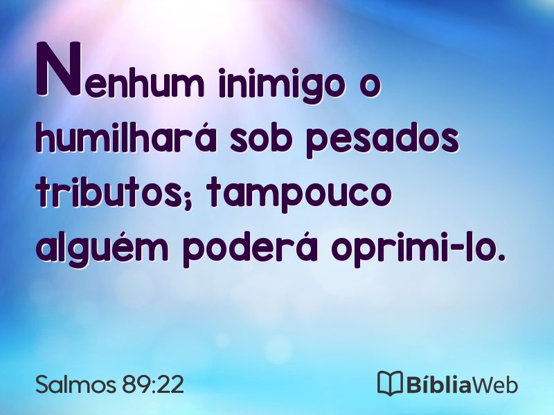 Salmos 89:22 em imagem para compartilhar