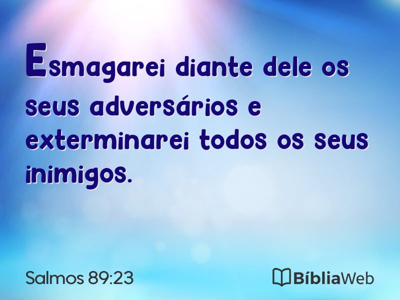Salmos 89:23 em imagem para compartilhar