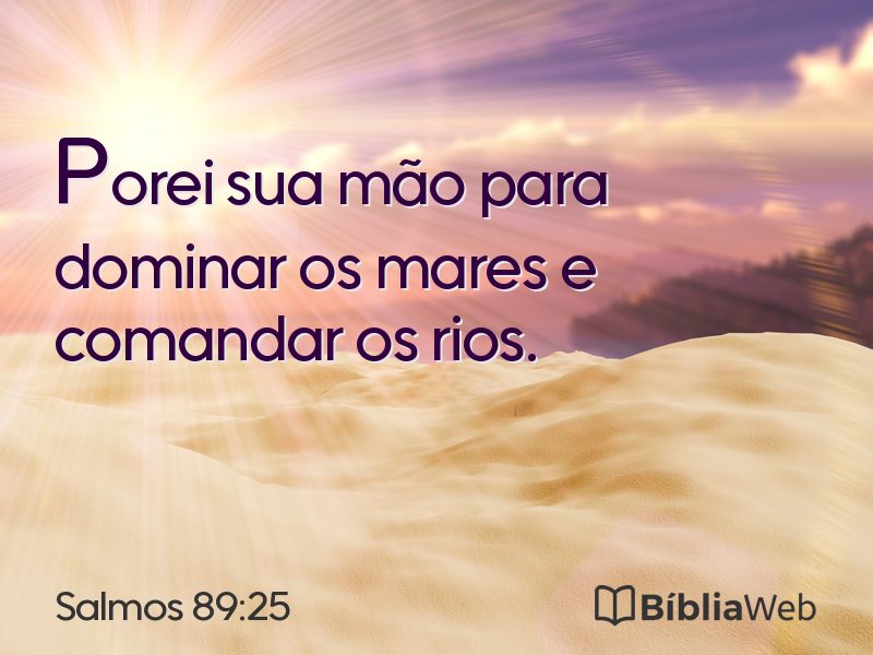 Salmos 89:25 em imagem para compartilhar