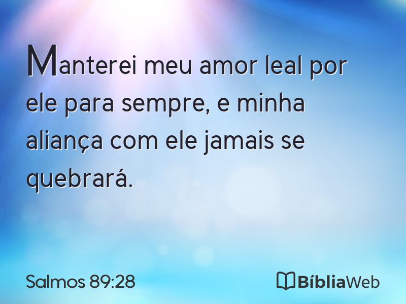 Salmos 89:28 em imagem para compartilhar