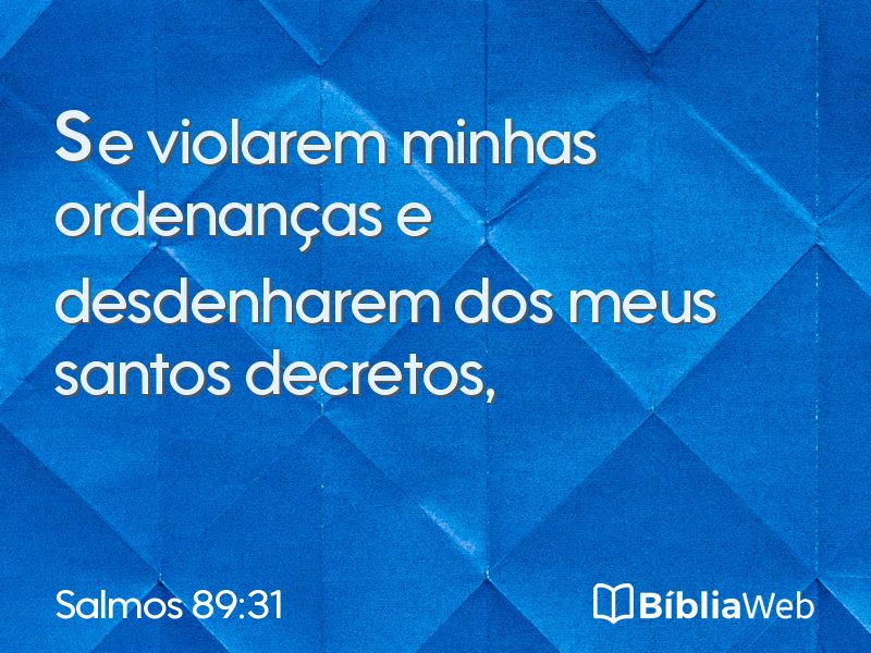 Salmos 89:31 em imagem para compartilhar