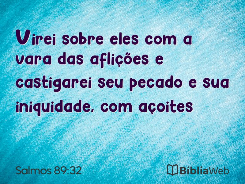 Salmos 89:32 em imagem para compartilhar