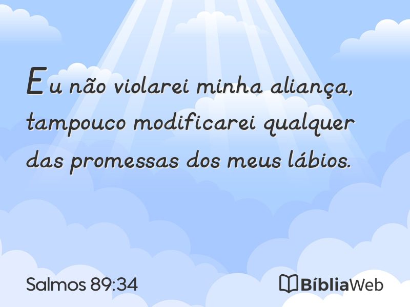 Salmos 89:34 em imagem para compartilhar