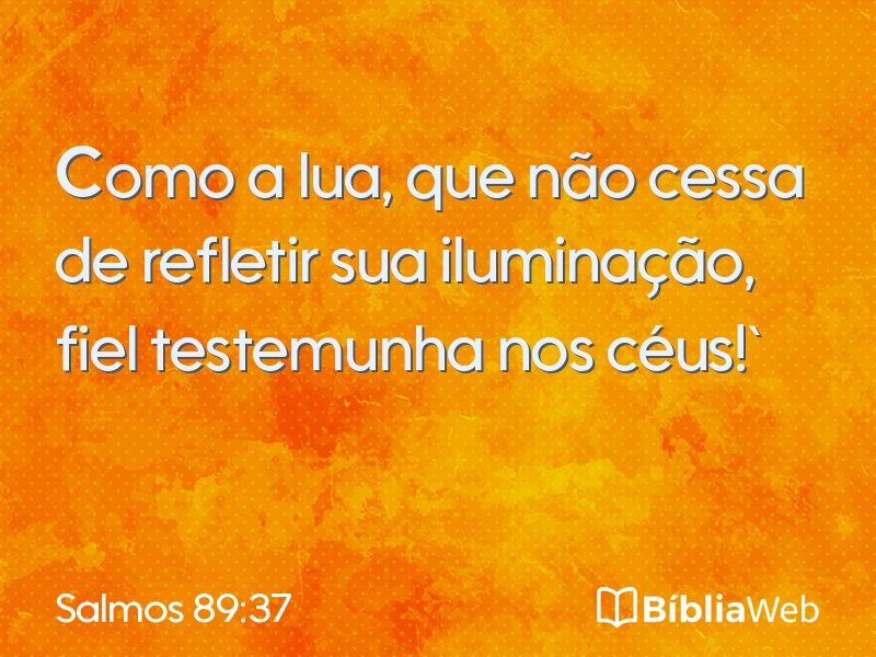Salmos 89:37 em imagem para compartilhar