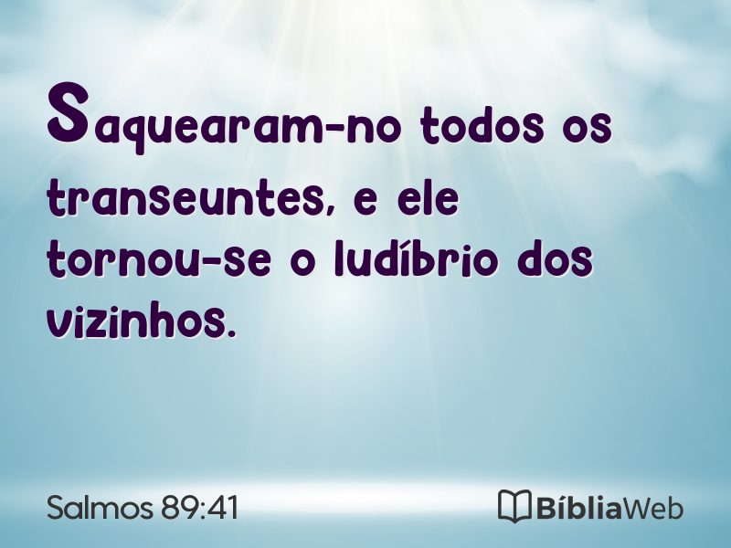 Salmos 89:41 em imagem para compartilhar