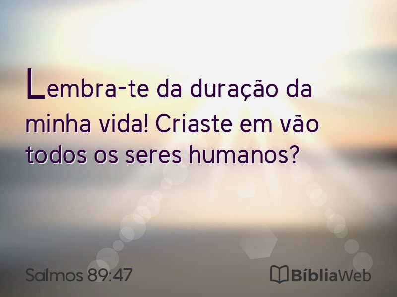 Salmos 89:47 em imagem para compartilhar