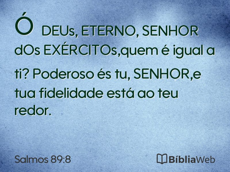 Salmos 89:8 em imagem para compartilhar