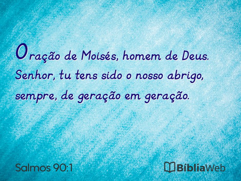 Salmos 90:1 em imagem para compartilhar