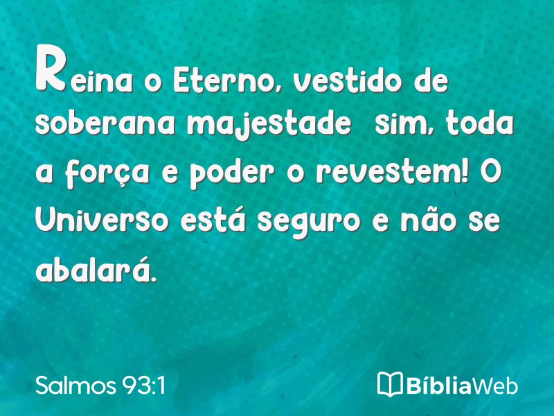 Salmos 93:1 em imagem para compartilhar
