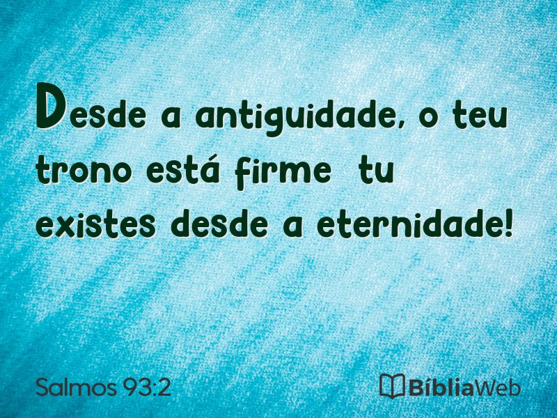 Salmos 93:2 em imagem para compartilhar
